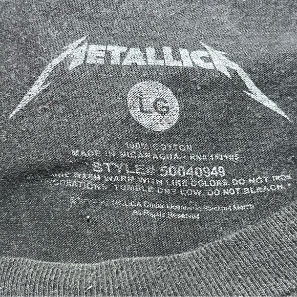 Metallica In Vertigo You Will Be T Shirt Mens Size Large Black Double Sided - Picture 4 of 7